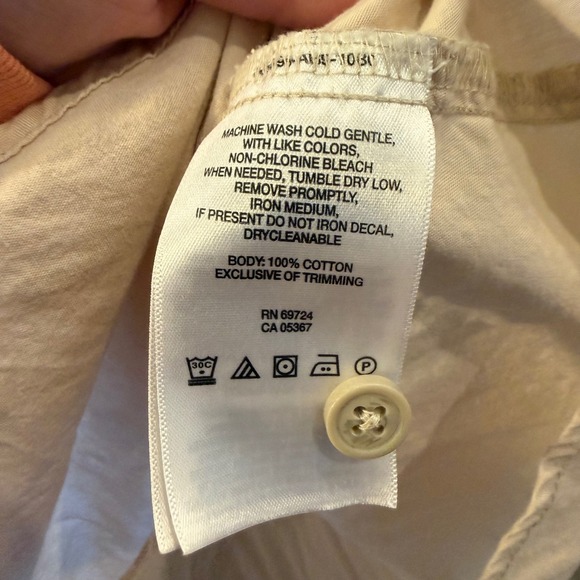 Columbia Mens XL Short Sleeve Button Down Shirt Beige Tan Cotton AM7619 Outdoor - Picture 7 of 8